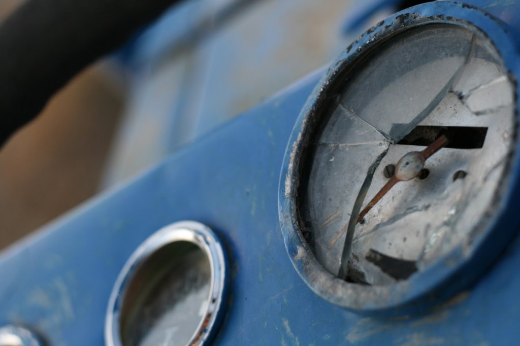 Broken down farm equipment